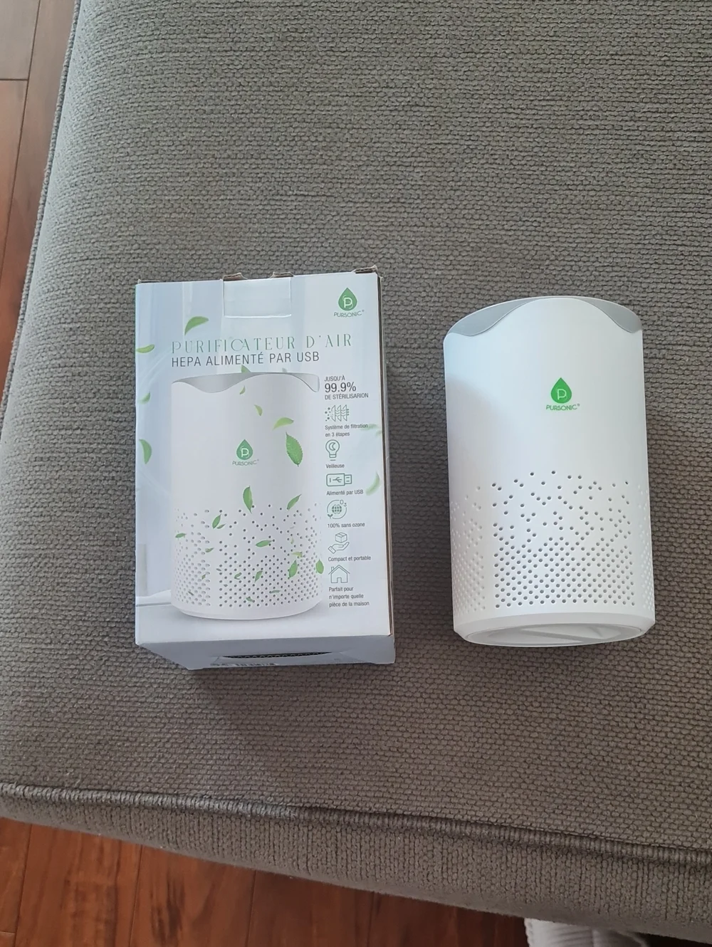 💥3for$15💥Pursonic USB HEPA Air Purifier - Compact Home Accent